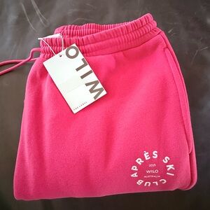 Wilo Pink Après Ski Club Sweatpants
